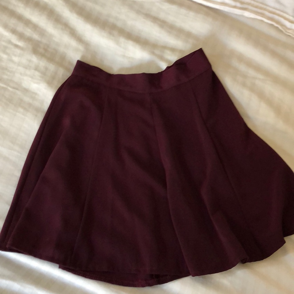 Brandy Melville Maroon Skater skirt
